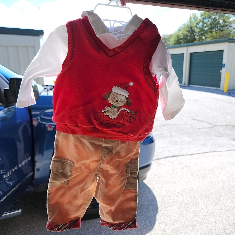 3/6 month nursery rhyme Christmas dog outfit